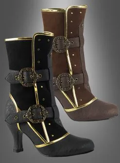 Piratenstiefel Damen In Schwarz Oder Braun