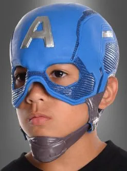 Captain America Kinder Latex Maske