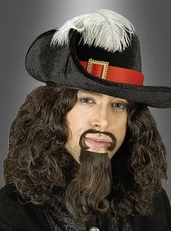 Deluxe Musketier Hut Mit Federn