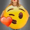 Love Emoji Kuss Kostüm
