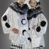 Pierrot Karneval Kostüm Schwarz Weiß