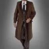 Brauner Luxus Herrenmantel 20er Jahre