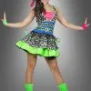 80er Kleid Neon Girl Kostüm