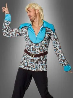 70er Retro Star Herrenhemd