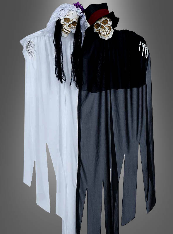 Animiertes Brautpaar Halloween Deko 120cm