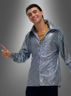 Disco Glitterhemd Herren Kostüm