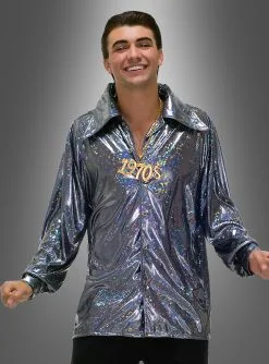 Funkelndes Kostüm Discohemd