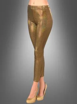 Goldene Leggings
