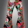 Neon Psychodelic Damen Schlaghose