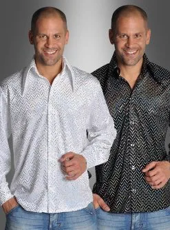 Pailletten Hemd Schwarz Oder Weiß