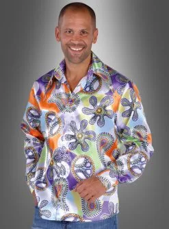 Peace Hippie Hemd Herren Cool Purple