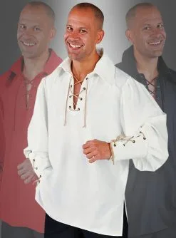 Piratenhemd Herren Zum Schnüren