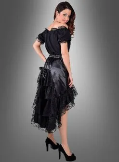 Rock Mit Spitze Schwarz