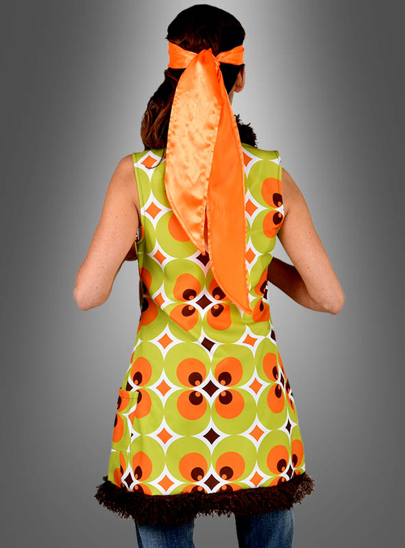 70er Retroweste Damen Grün-braun – Bild 2