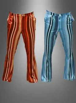 Gestreifte Schlaghose Herren