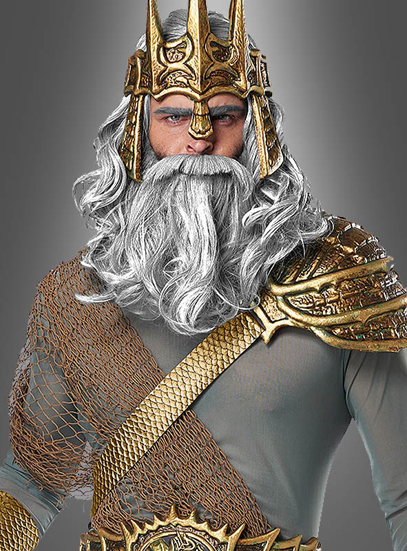 Neptun Bart Und Perücke Wassermann