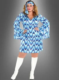 Pailletten Kleid XXL Disco Lady Bluebird