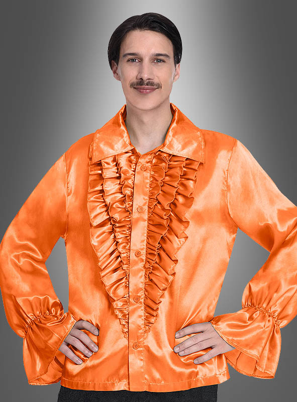 Retro 70er Rüschenhemd Schlagerstar – Bild 2