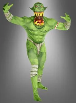 Ork Morphsuit Grün Big Mouth