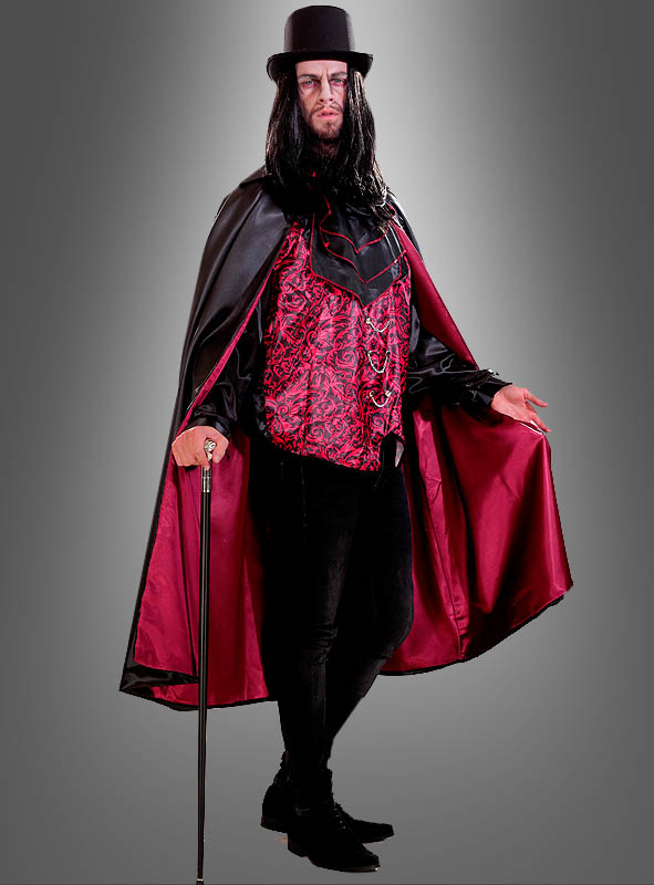 Deluxe Cape Für Damen Und Herren Schwarz Rot – Bild 2