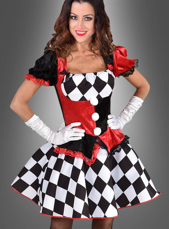 Deluxe Harlekin Clown Kleid – Bild 2