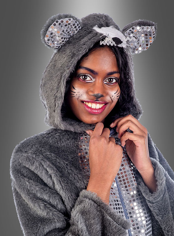 Graues Discomaus Kostüm Mit Pailletten – Bild 2