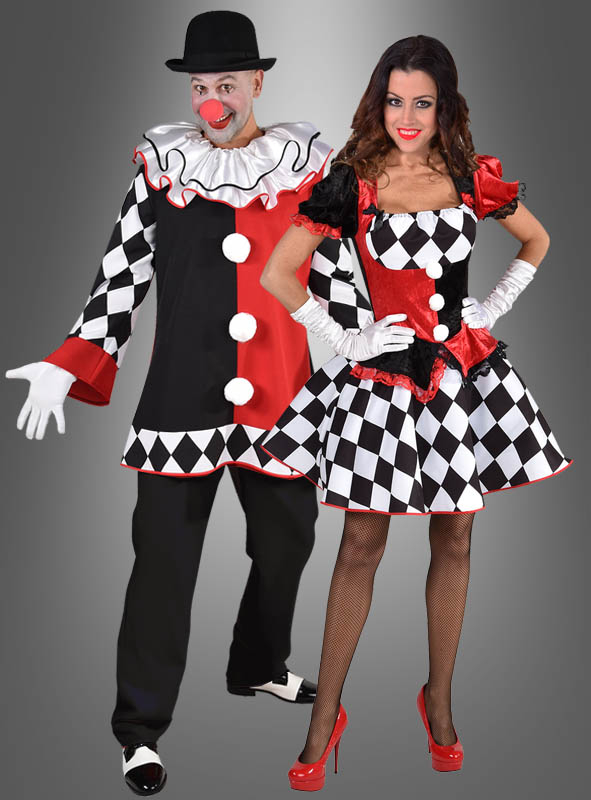 Deluxe Harlekin Clown Kleid – Bild 3
