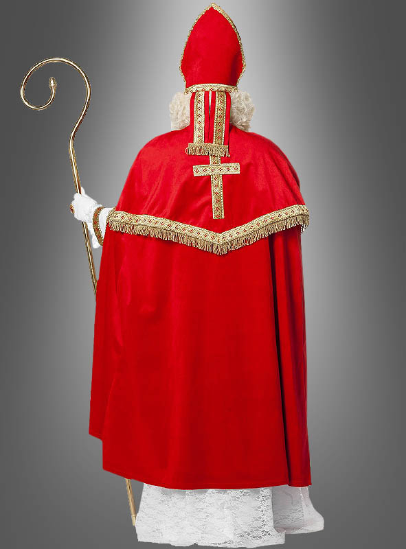Luxus Nikolaus Kostüm Aus Plüsch – Bild 3
