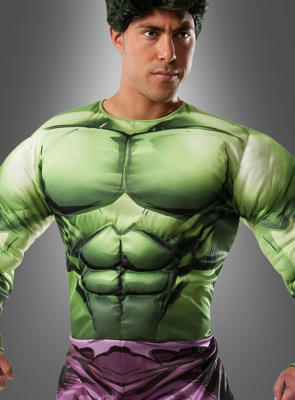 Hulk Kostüm Mit Perücke Erwachsene – Bild 2