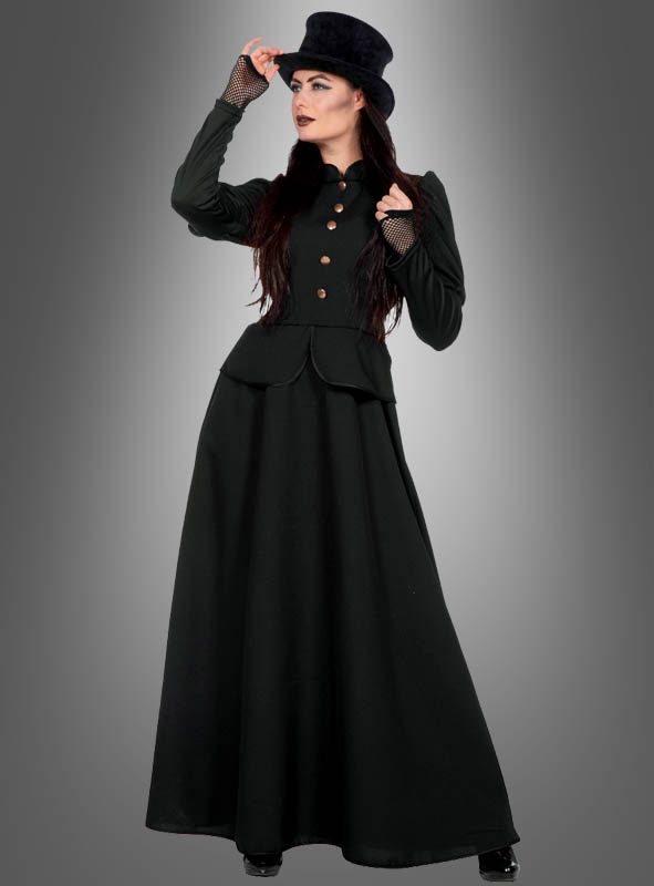 Klassisches Schwarzes Kleid Lang – Bild 3