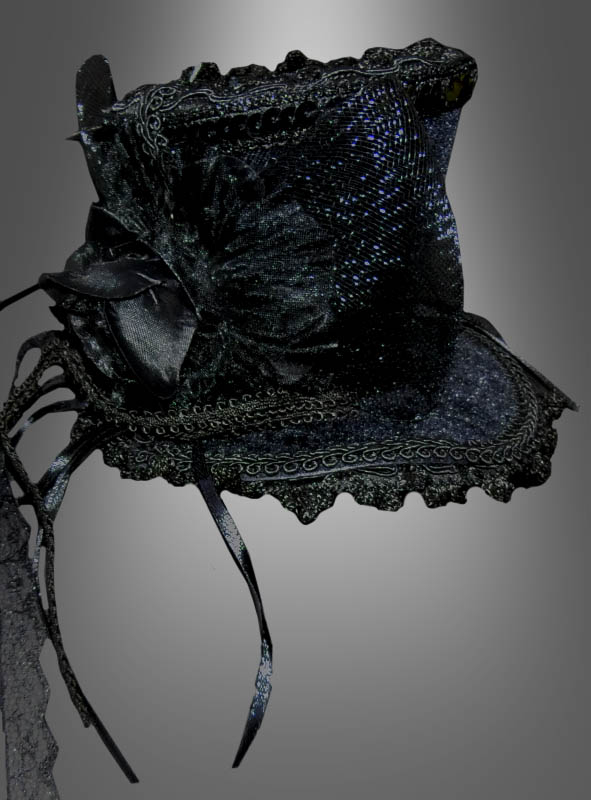 Burlesque Mini Zylinder Schwarz – Bild 2