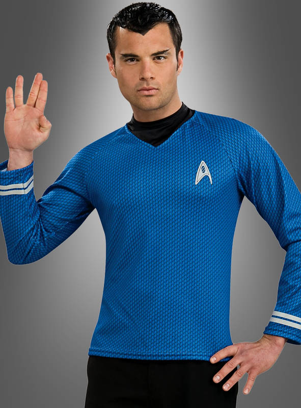 Star Trek Shirt Spock Blau – Bild 2