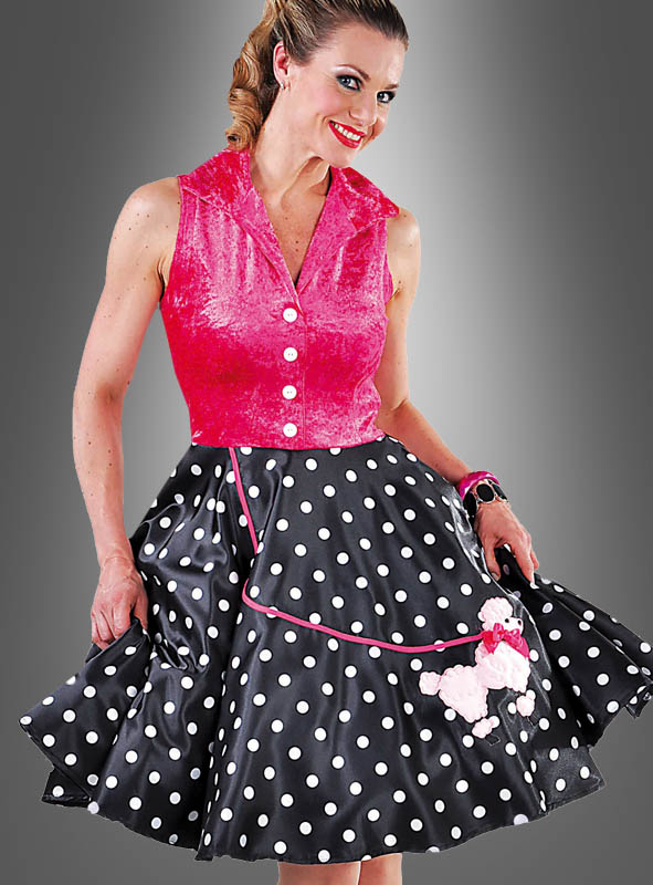50er Punktekleid Mit Pudel – Bild 2