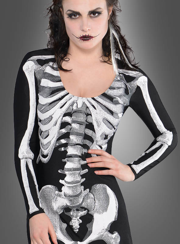 Skelettanzug Damen 2-teilig – Bild 2
