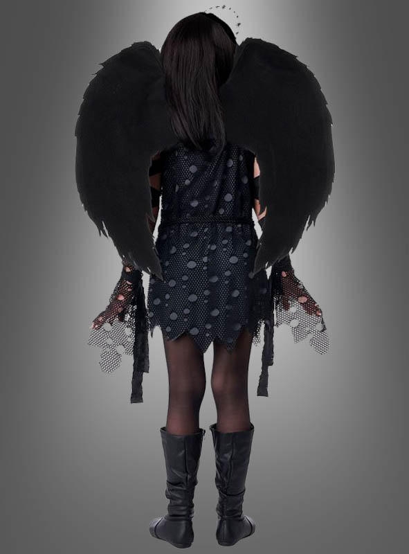 Schwarzer Engel Kostüm Für Mädchen – Bild 2