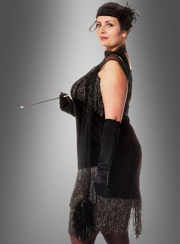 XXL Diva 20er Jahre Fransenkleid – Bild 2