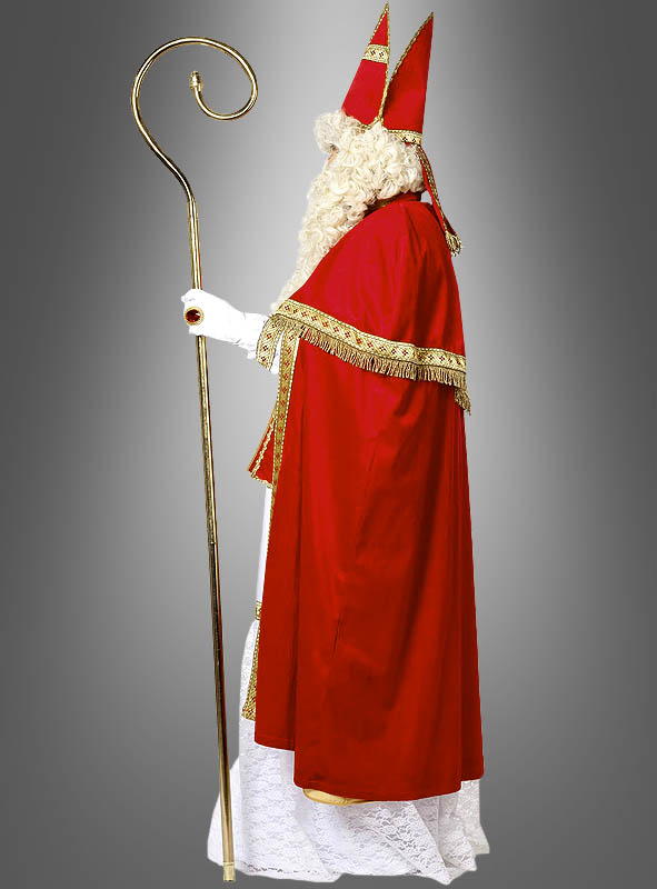 Luxus Nikolaus Kostüm Aus Plüsch – Bild 2