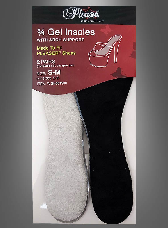 Zwei Paar 3/4 Einlege Gelsohle – Bild 2