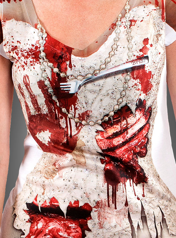 Blutiges Zombie Longshirt – Bild 2